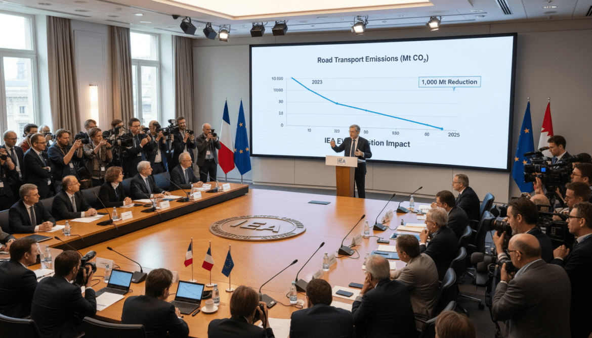 IEA projects EV transition will cut road transport emissions by 1,000 Mt by 2035