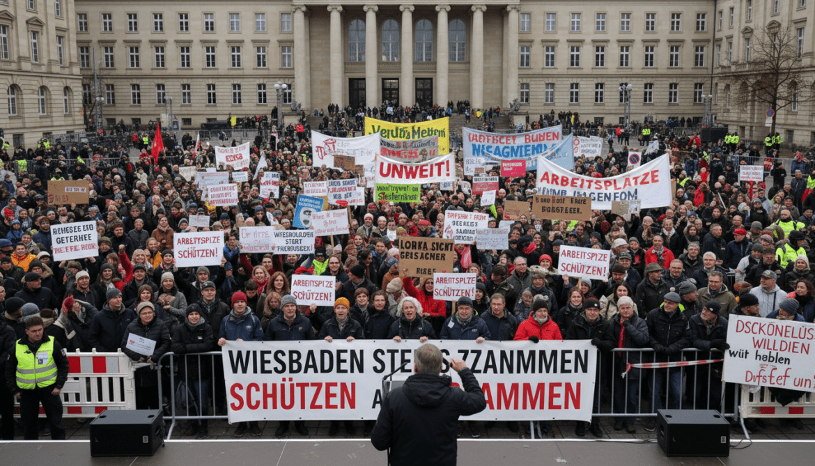 UniCredit takeover bid sparks Wiesbaden protests over potential 23,000 job cuts