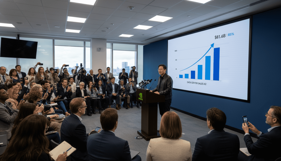 Nvidia posts 85% revenue surge to $81.6B as data-center sales nearly double