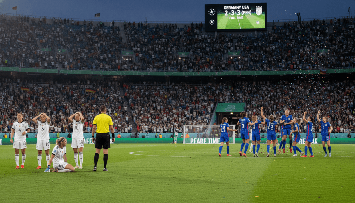 Germany Falls to USA on Penalties and Keeps Slim Knockout Stage Chance