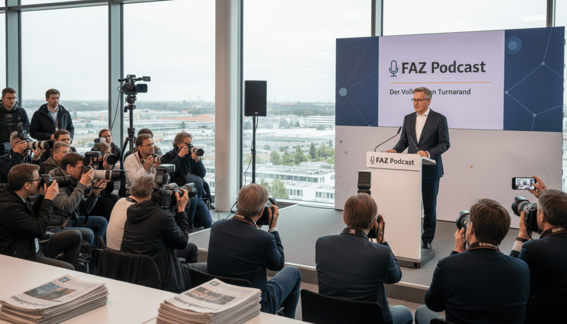 Volkswagen launches FAZ podcast as Germany watches decisive turnaround year