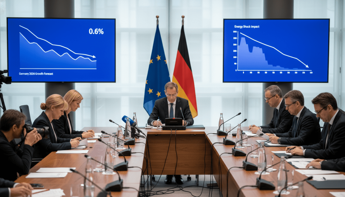 EU Commission halves Germany 2026 growth forecast to 0.6% over energy shock