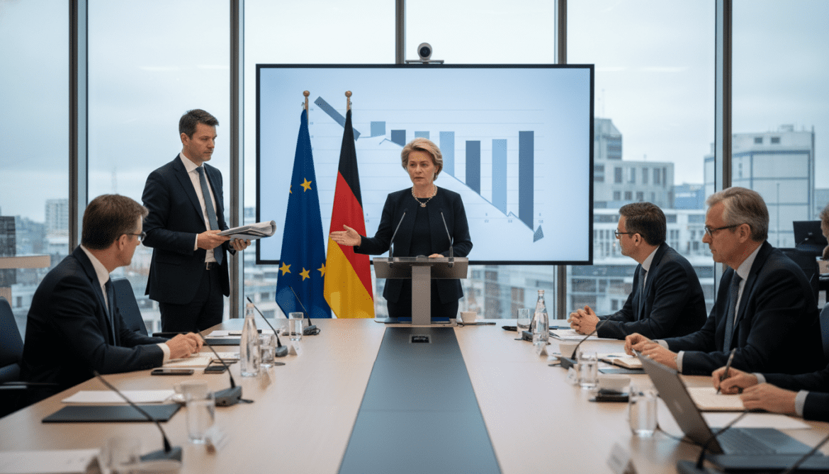 EU downgrades Germany growth forecast to 0.6 percent