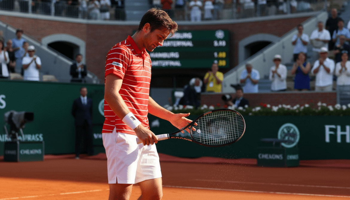 Daniel Altmaier apologizes for kicking his racket after Hamburg quarterfinal loss