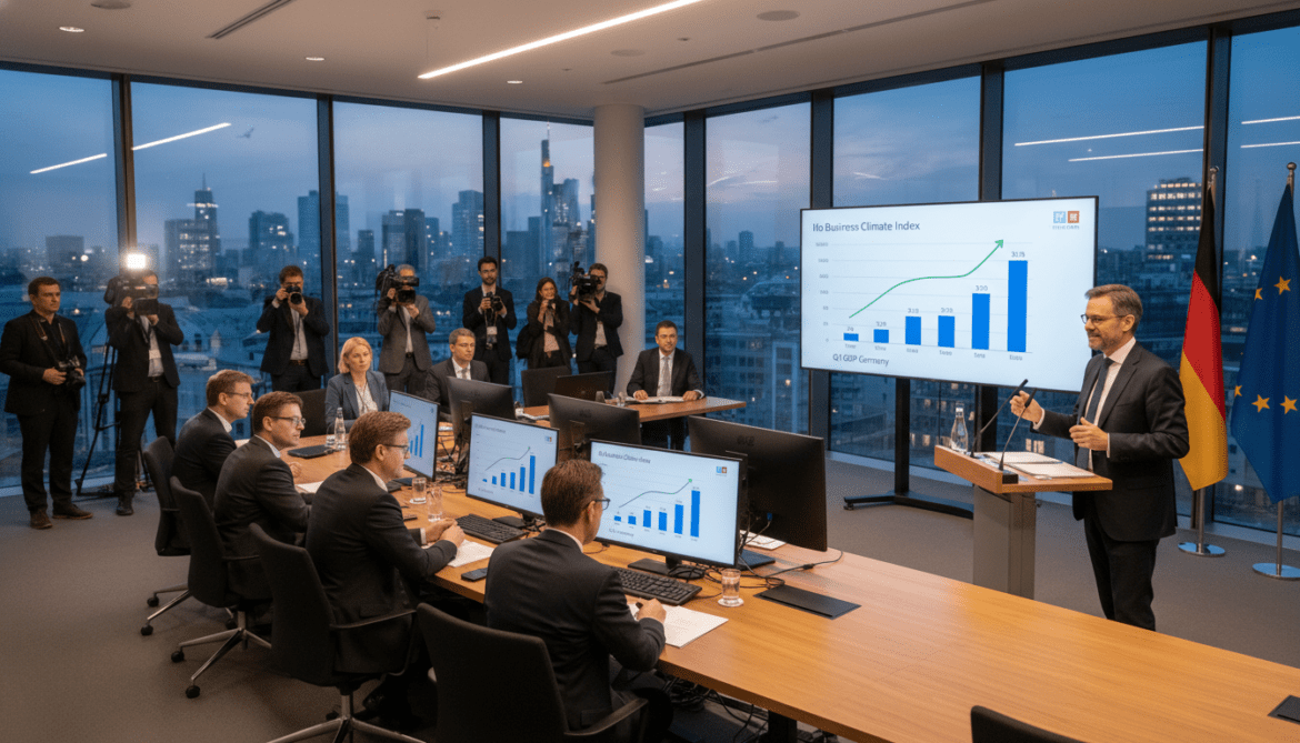 German economy stabilizes modestly as Ifo index rises and Q1 GDP grows