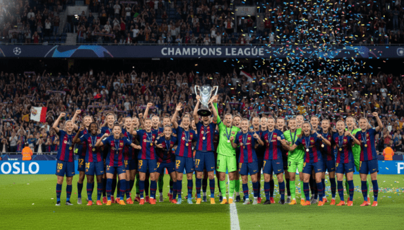 Barcelona women defeat Lyon 4-0 to win Champions League in Oslo