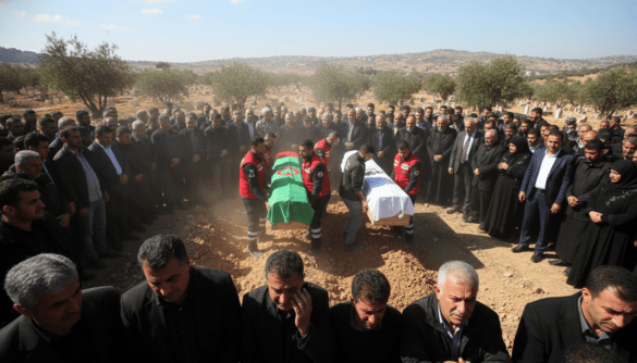 Paramedics killed in Israeli air strikes buried in southern Lebanon
