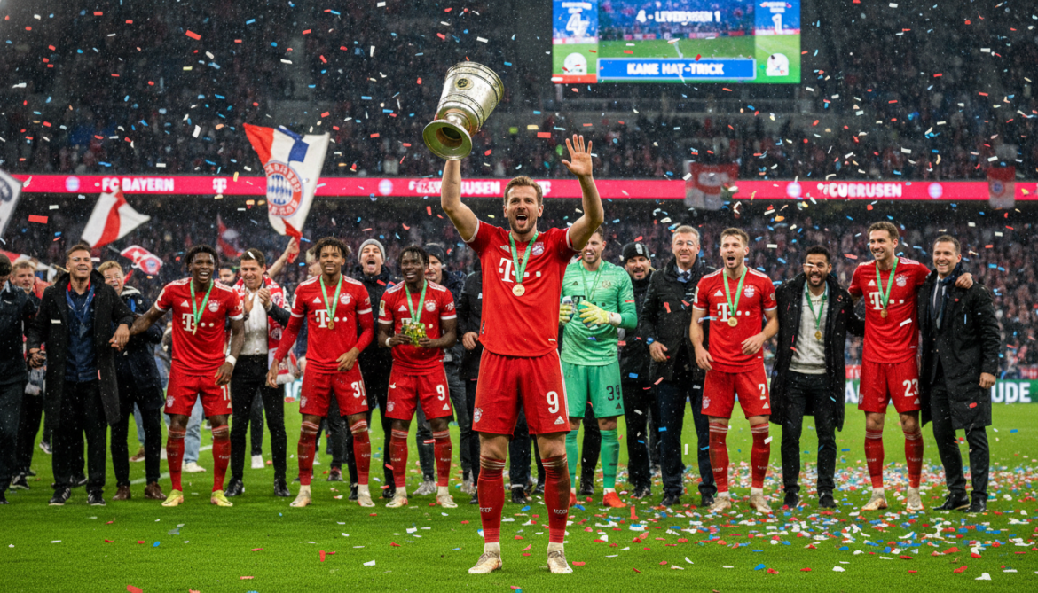 Harry Kane delivers hat-trick to clinch Bayern DFB-Pokal and double