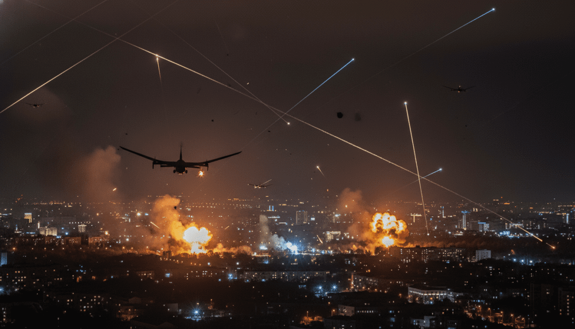 Russia launches massive drone and missile barrage on Kyiv and across Ukraine