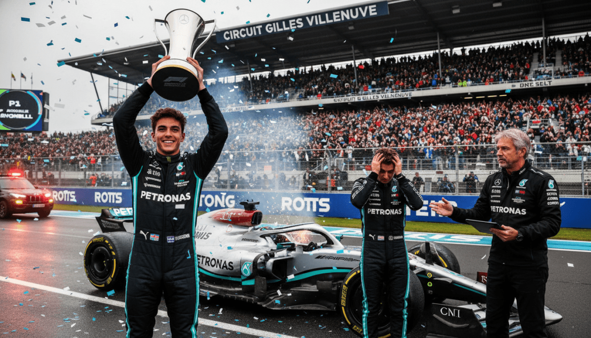 Antonelli's Montreal win sparks Mercedes future debate after Russell engine failure