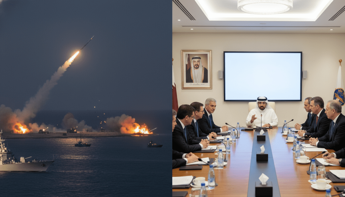 US strikes Iranian missile sites and mine-laying boats amid Qatar ceasefire talks