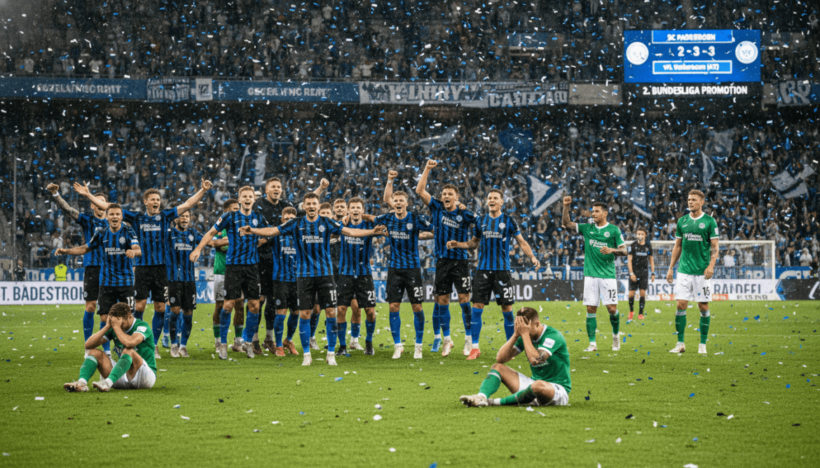 SC Paderborn sends VfL Wolfsburg to 2. Bundesliga after extra time win