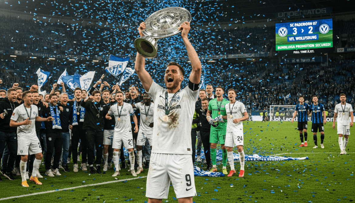 SC Paderborn Secures Bundesliga Promotion, Wolfsburg Relegated After Extra Time