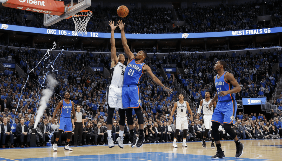 Oklahoma City Thunder take 3-2 Western Conference Finals lead over Spurs