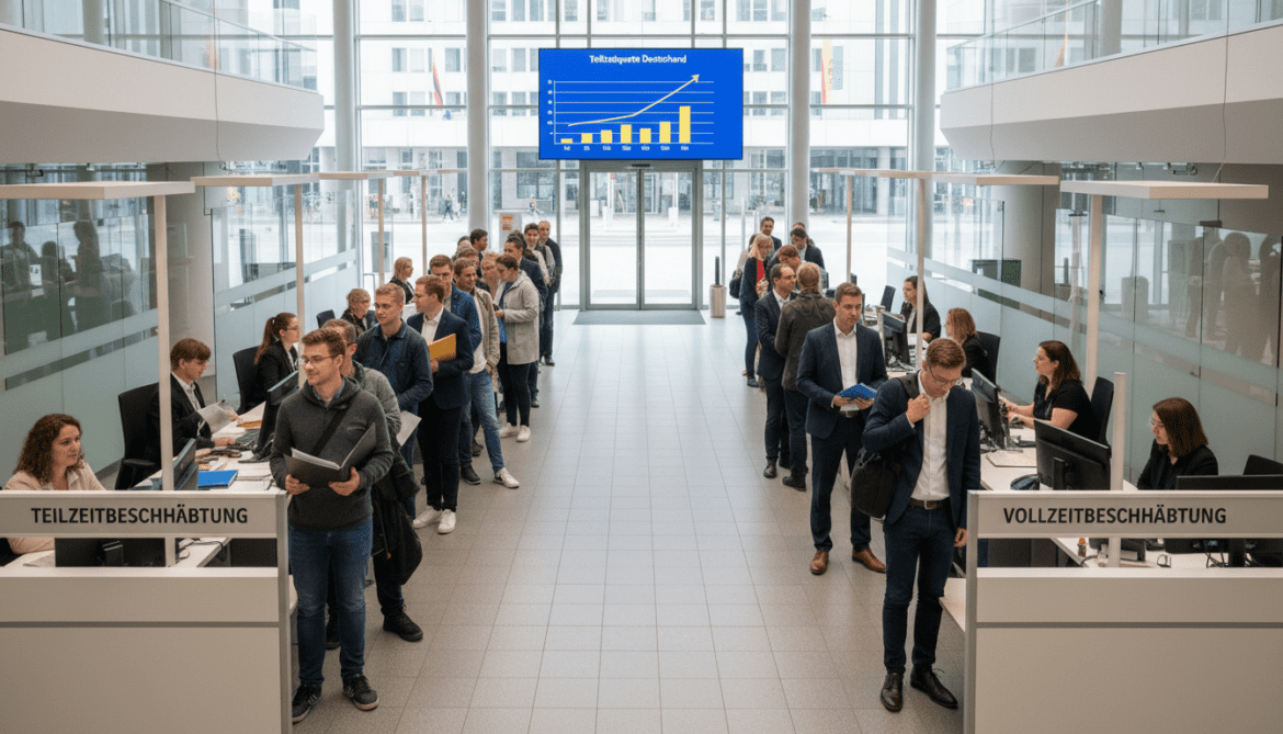 Part-time employment in Germany hits record share as full-time falls