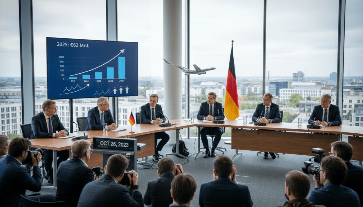 German aerospace industry hits €62 billion in 2025 as military orders surge