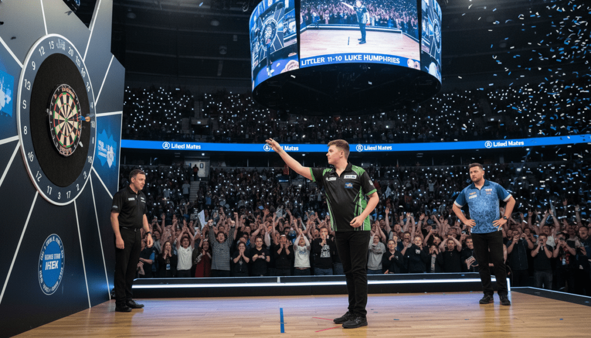 Luke Littler secures Darts Premier League crown in 11-10 O2 Arena thriller