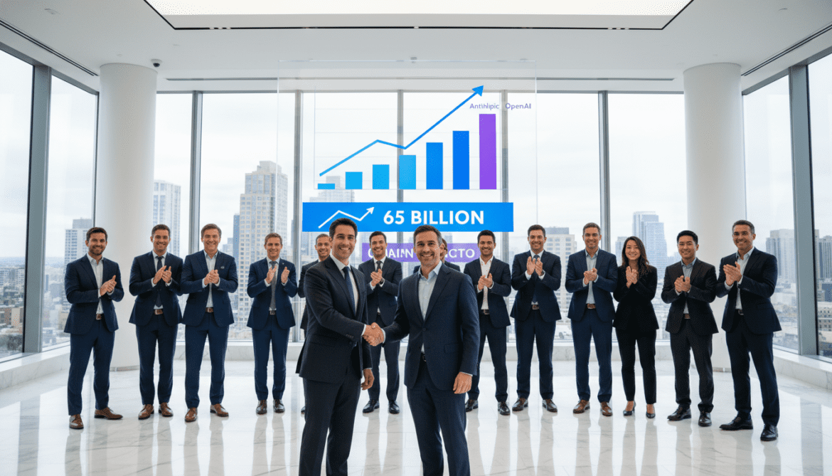 Anthropic raises $65 billion, valued near $1 trillion, overtakes OpenAI