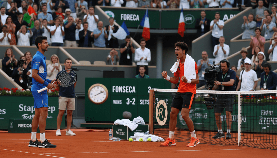 Djokovic ousted at French Open as Fonseca stuns in five-set thriller