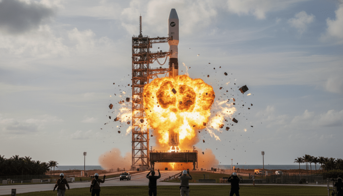 Blue Origin New Glenn rocket explodes during test at Cape Canaveral