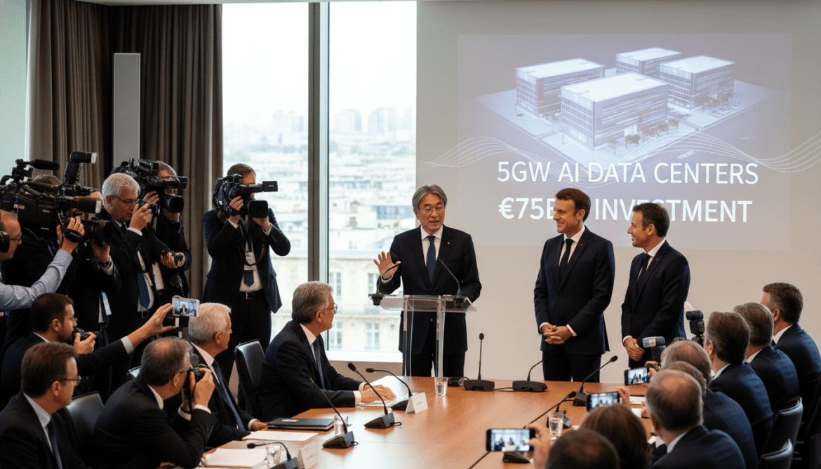 SoftBank announces €75bn plan to build 5GW AI data centers in France