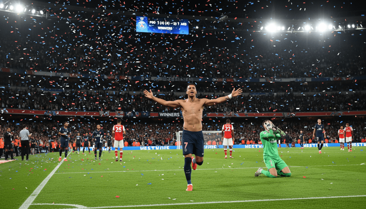 PSG defends Champions League title with penalty shootout win over Arsenal