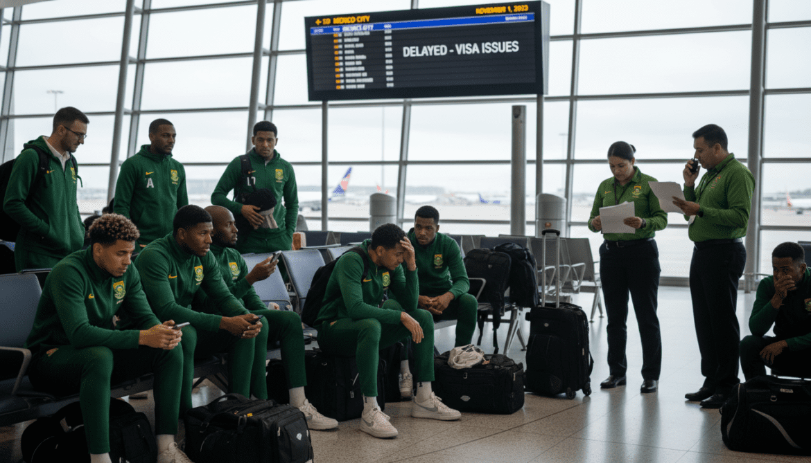 South Africa squad grounded after Mexico visas delay World Cup departure