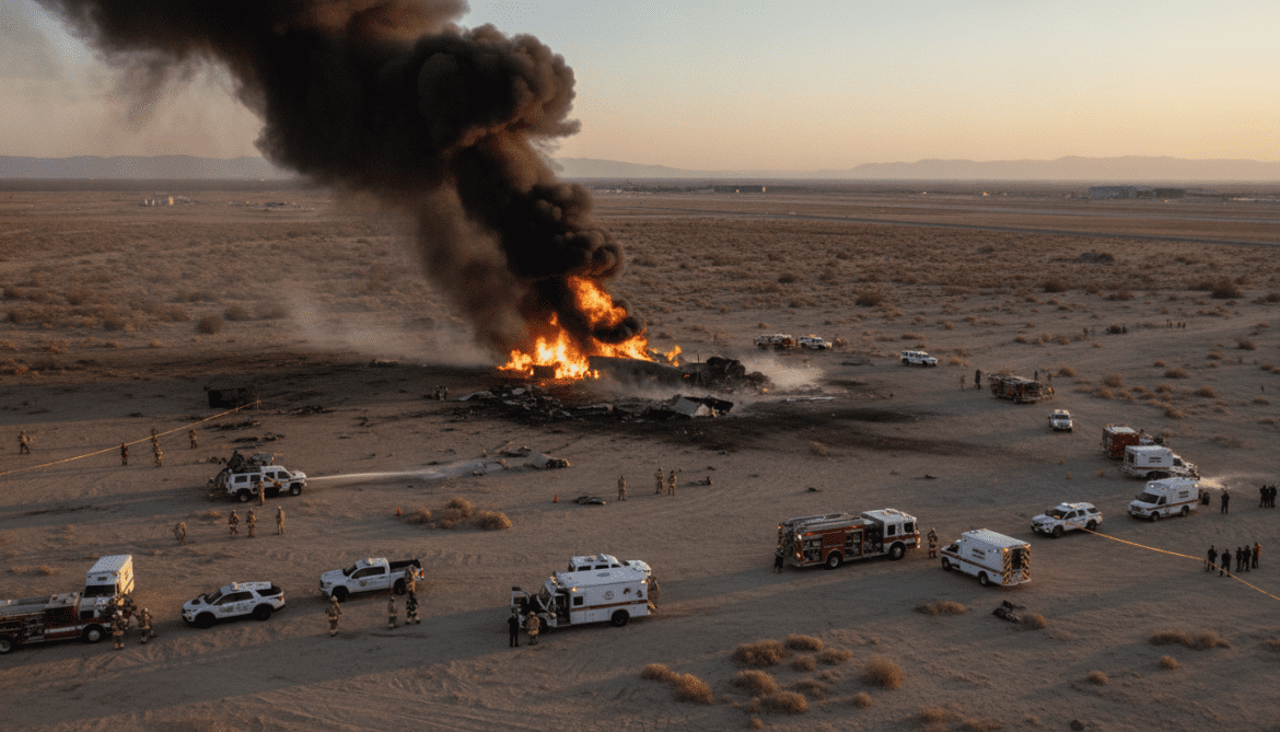 B-52 bomber crashes after takeoff from Edwards Air Force Base in California