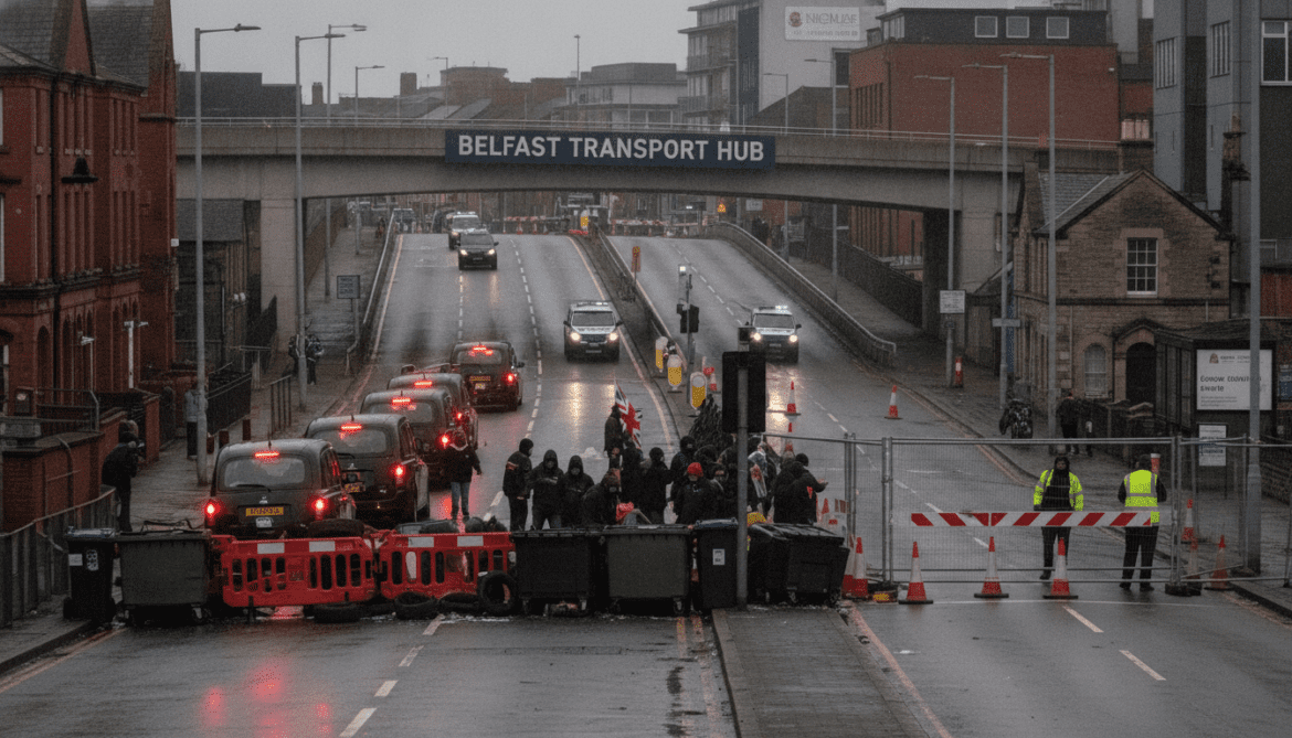 Belfast unrest forces transport shutdown and sparks border control debate