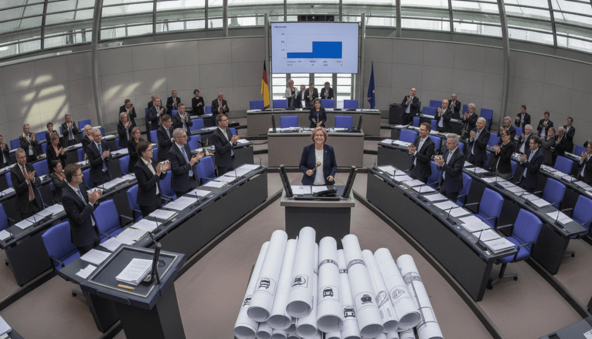 Bundestag approves infrastructure law to fast-track highways rail and waterways