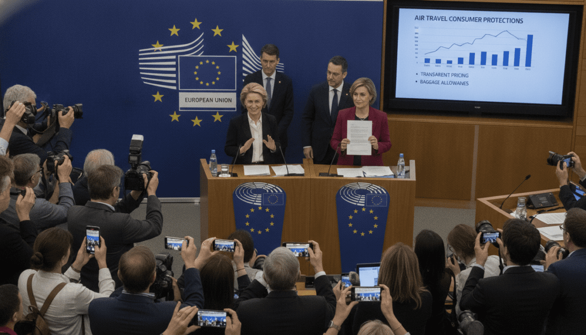 EU agrees new air passenger rights granting free family seats and clearer ticket pricing