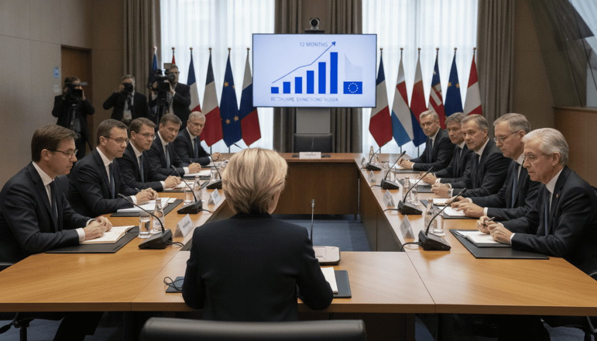 EU extends economic sanctions on Russia for first time to 12 months