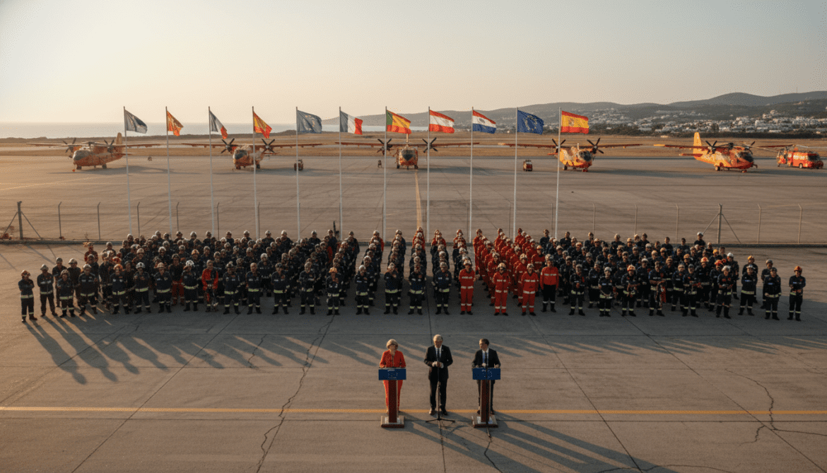 EU launches largest-ever summer wildfire operation and stations 800 firefighters across Mediterranean