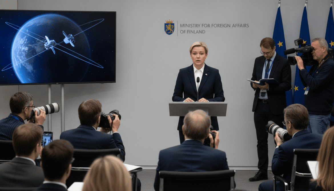 Finnish foreign minister warns Russian satellites' maneuvers near radar satellite amount to intimidation