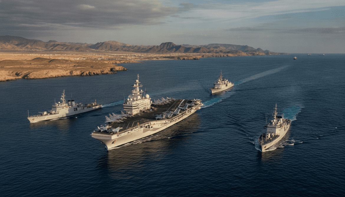 French Navy Deploys Carrier Group and Minesweepers Near Strait of Hormuz