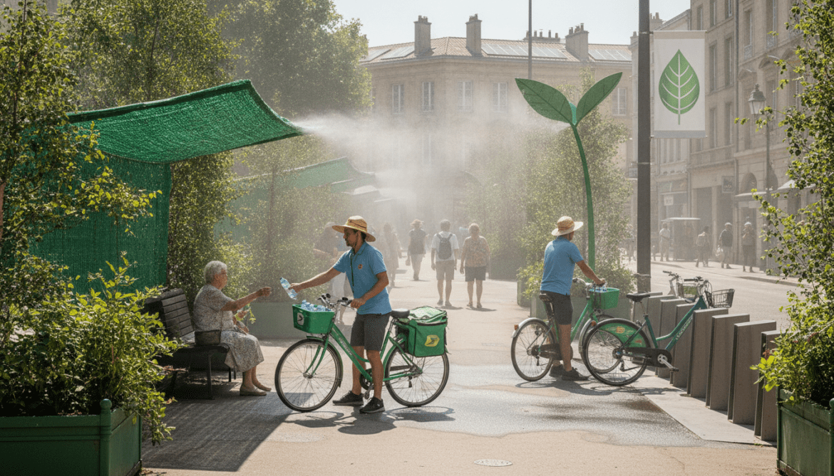 French cities mobilize postal workers and green measures to prevent heat deaths
