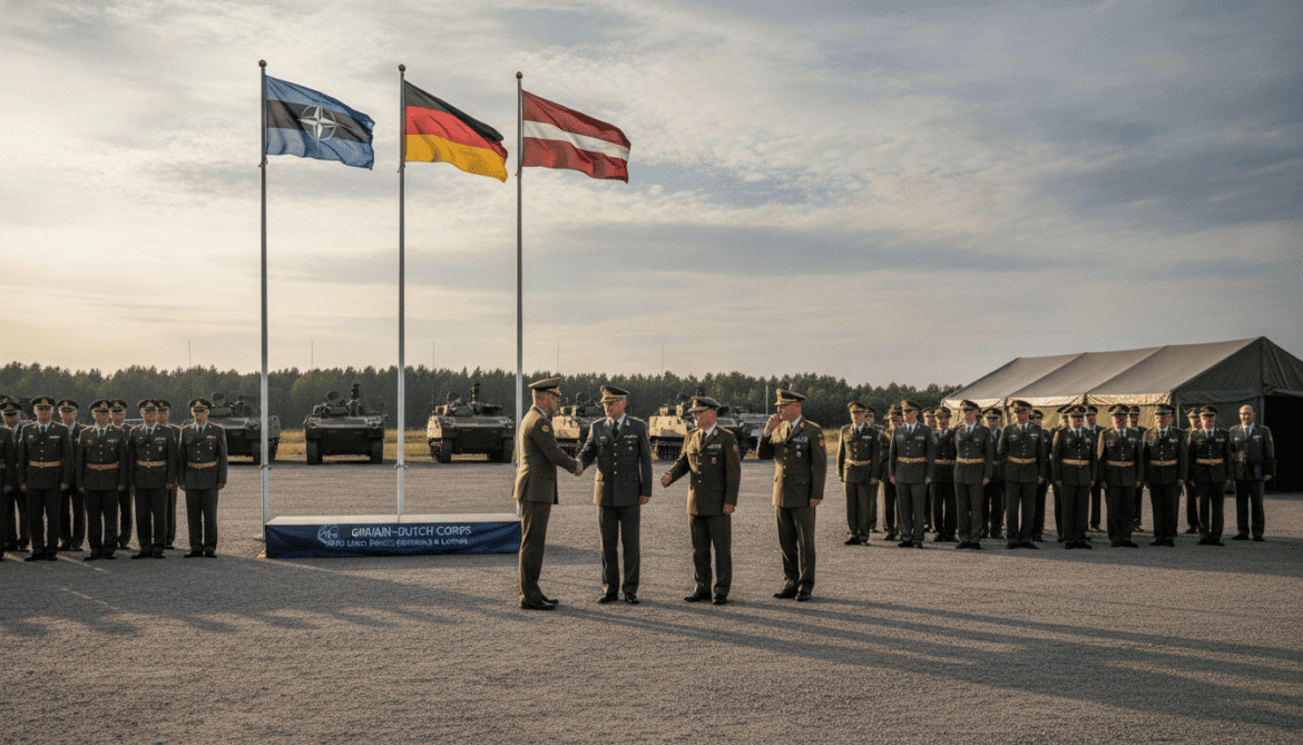 German-Dutch Corps assumes command of NATO land forces in Estonia and Latvia