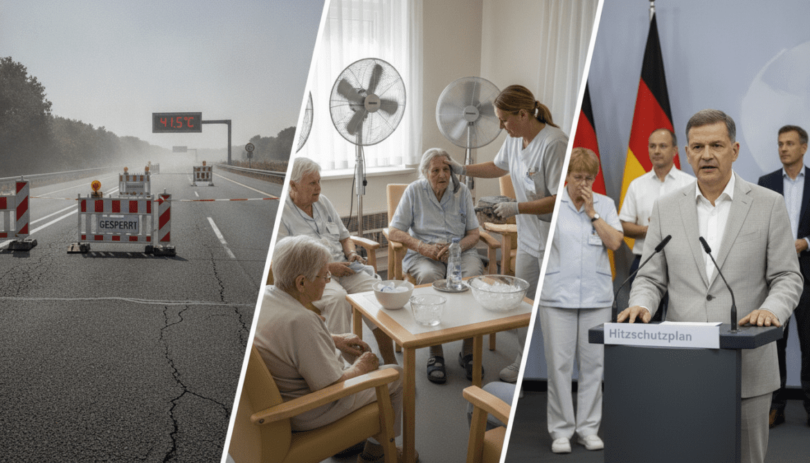 German heatwave hits 41.5°C, forces motorway closures and demands nursing home heat protections