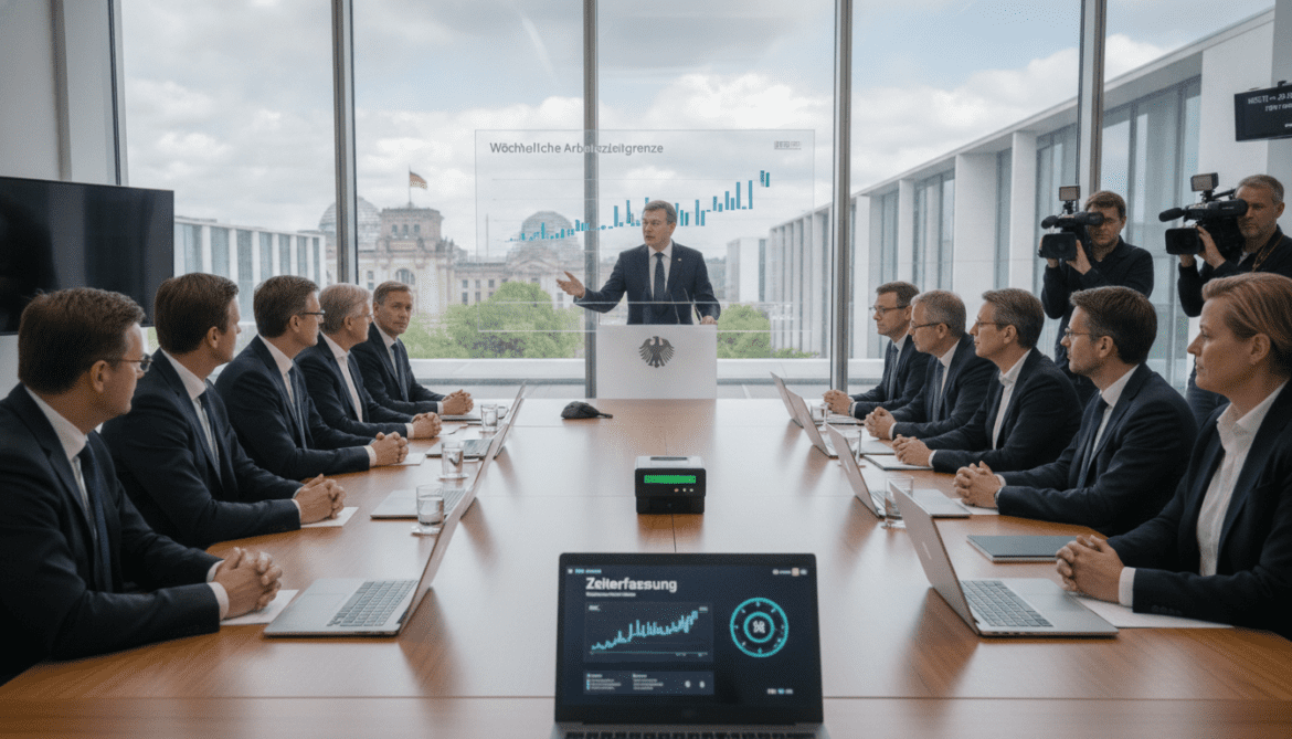 German working time law draft proposes weekly limits and mandatory electronic time tracking