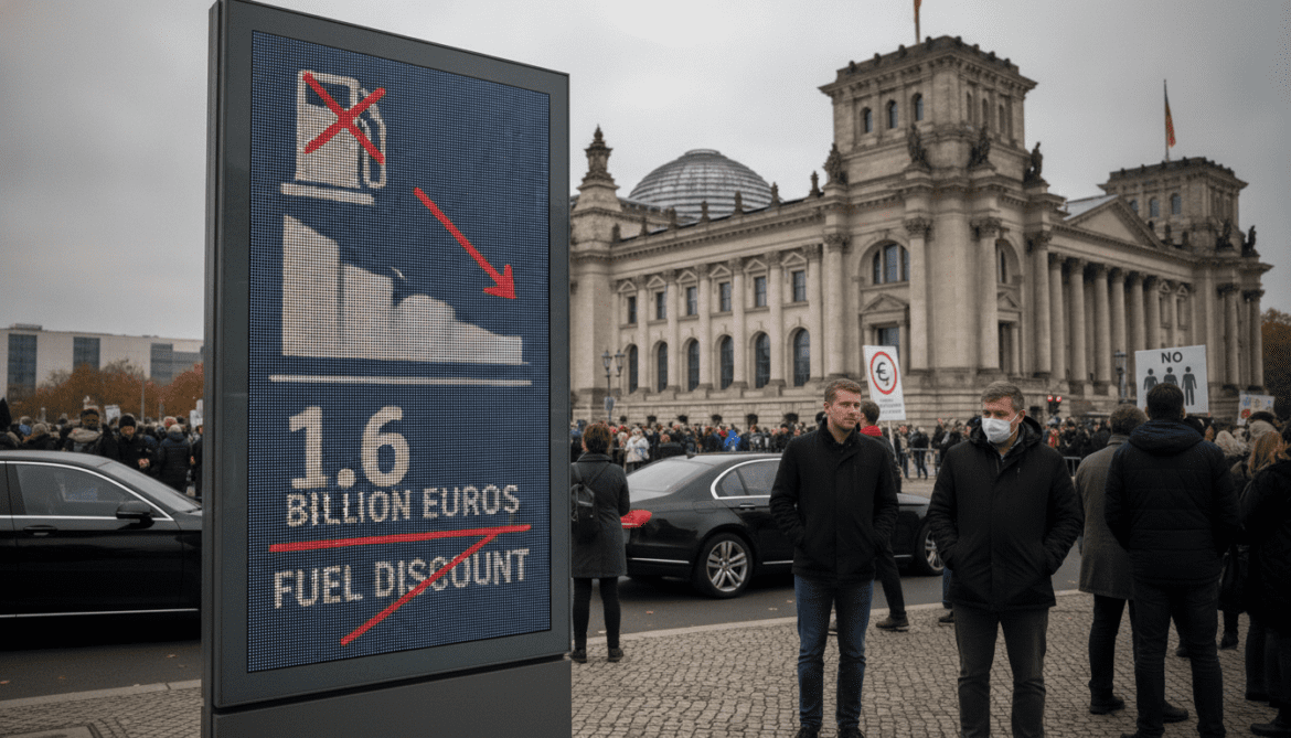 Germany ends 1.6 billion euro fuel discount as coalition refuses extension