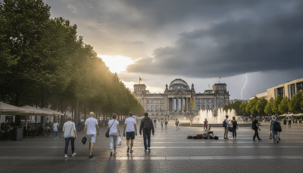 Germany heatwave eases as cooling arrives but severe storms threaten