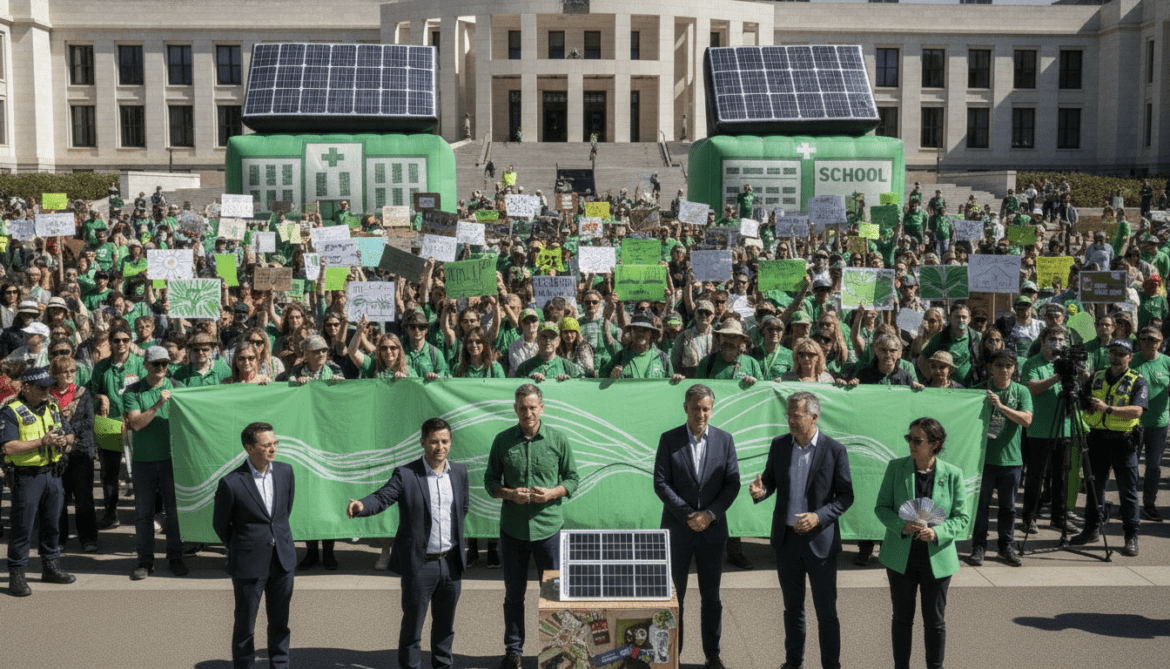 Greens demand immediate cooling program to retrofit hospitals and schools with solar-powered air conditioning
