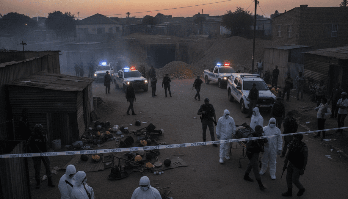 Johannesburg mass shooting kills 12 as police probe links to illegal miners