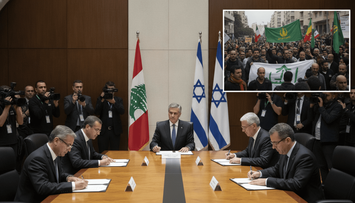 Lebanon and Israel Sign US‑Mediated Framework Agreement as Hezbollah Rejects