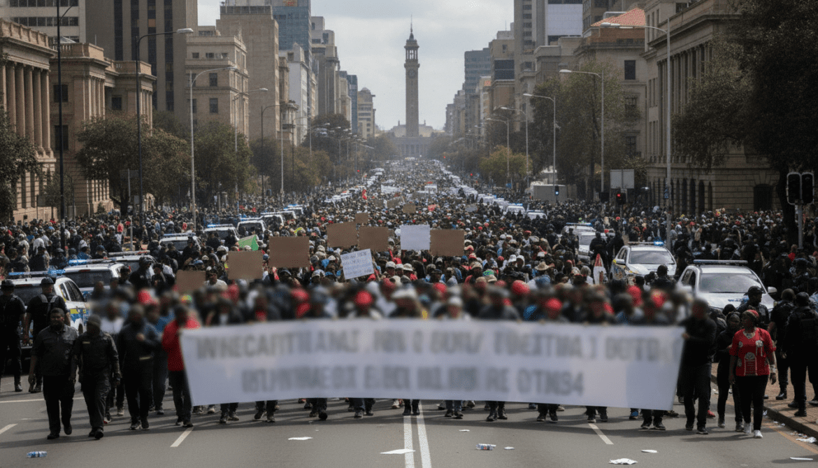 March and March threatens to paralyze South Africa unless migrants leave by June 30