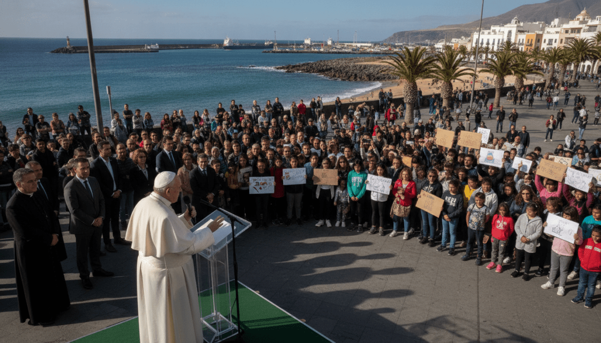 Pope Leo XIV visits Canary Islands, urges legal safe migration routes