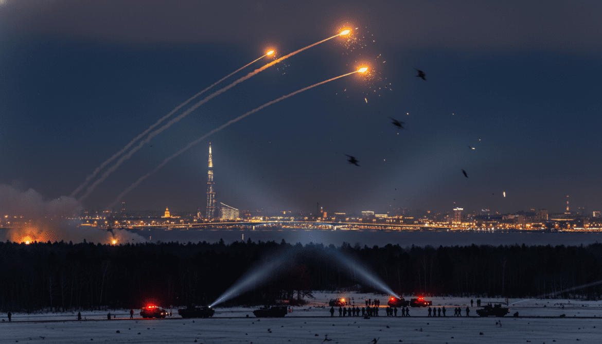 Russia shoots down 376 Ukrainian drones overnight, 86 near St Petersburg
