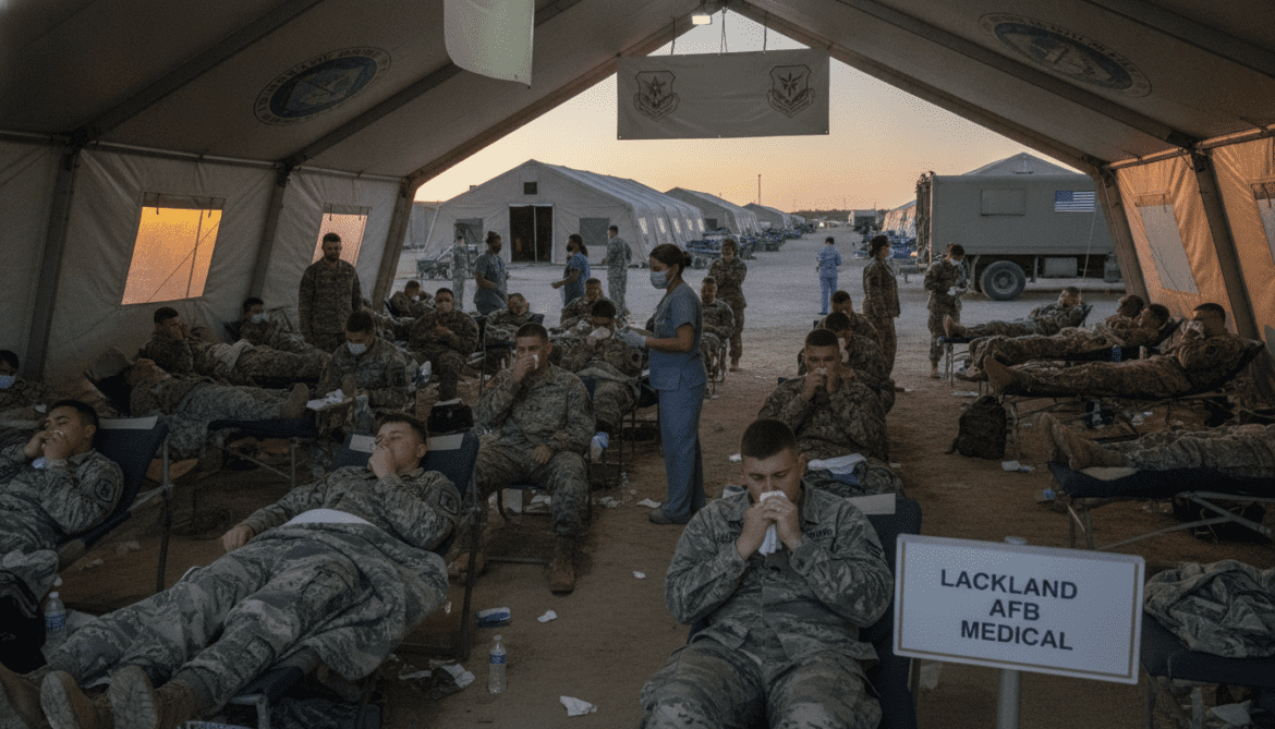 US military faces flu outbreak at Lackland base after vaccine mandate ended