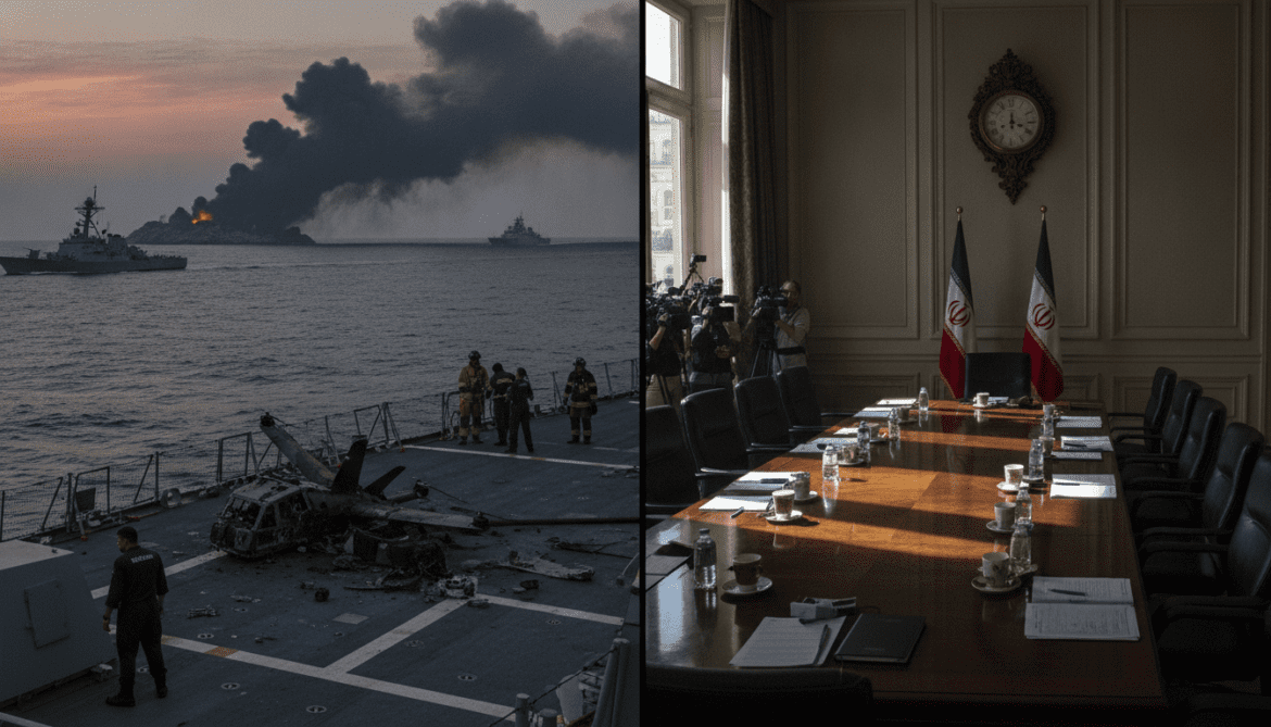 US strikes Iran after Strait of Hormuz drone attack, jeopardizing ceasefire talks