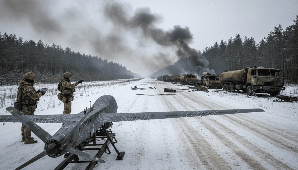 Ukraine says Operation Pawutina's long-range drones cripple Russian supply lines